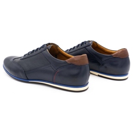 Kampol Zapato casual piel hombre 64/54 azul marino 7