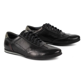 Kampol Zapato casual piel hombre 64/15 negro 2