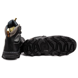 Olivier Botas de piel de invierno para hombre 150GT negro 4