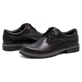 Kampol Zapatos hombre piel 32/15 Negro 7
