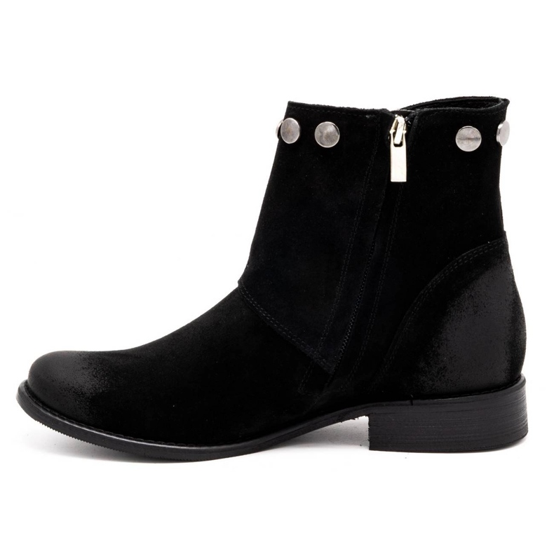 Exquisite Bota mujer piel con tachuelas 1198 negro 1