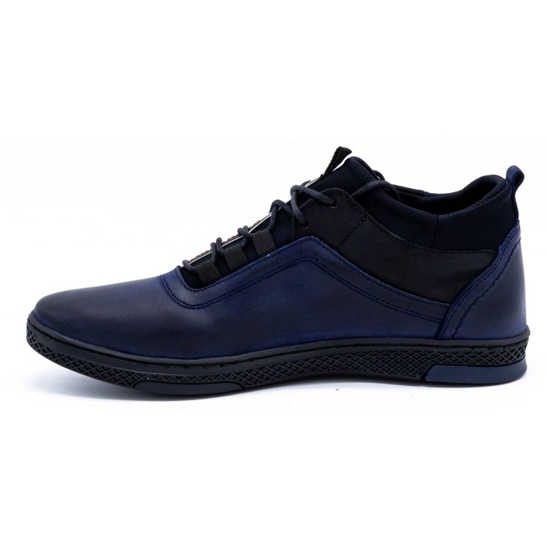 Polbut Zapatos de invierno para hombre K27F azul marino oscuro 1