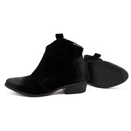 Exquisite Botas de piel mujer 1128EX negro 4