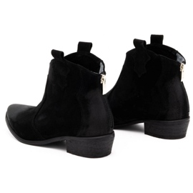 Exquisite Botas de piel mujer 1128EX negro 7