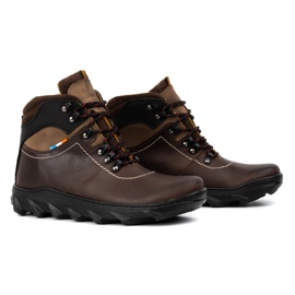 Olivier Botas de piel de invierno para hombre 150GT marrón 3