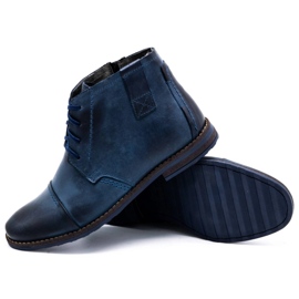 Olivier Botas de invierno para hombre 315MP botas azul marino 3