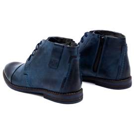 Olivier Botas de invierno para hombre 315MP botas azul marino 7