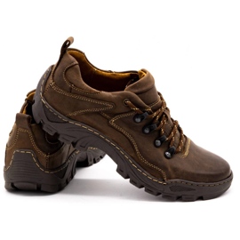 Olivier Zapatos de hombre en piel Trapery 207 marrón oscuro 4