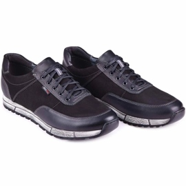 Kampol Zapato casual piel hombre 31/3 negro 3