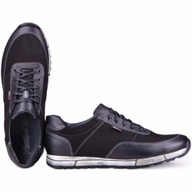 Kampol Zapato casual piel hombre 31/3 negro 1
