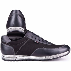 Kampol Zapato casual piel hombre 31/3 negro 2
