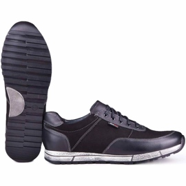 Kampol Zapato casual piel hombre 31/3 negro 5