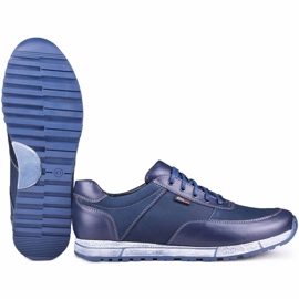 Kampol Zapato casual piel hombre 31/54 azul marino 5