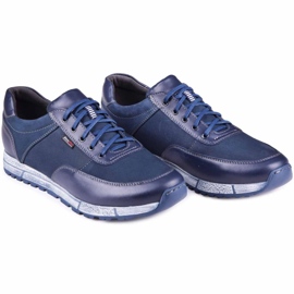 Kampol Zapato casual piel hombre 31/54 azul marino 4