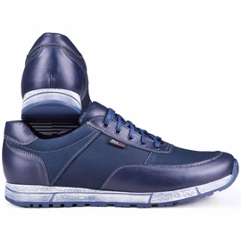 Kampol Zapato casual piel hombre 31/54 azul marino 1