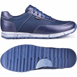 Kampol Zapato casual piel hombre 31/54 azul marino 6