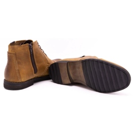 Olivier Botas de invierno para hombre 315MP botas rojas marrón 4