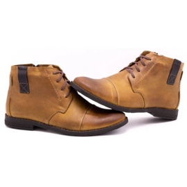 Olivier Botas de invierno para hombre 315MP botas rojas marrón 5
