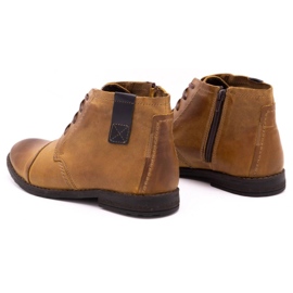 Olivier Botas de invierno para hombre 315MP botas rojas marrón 6