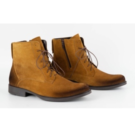 Olivier Botas de invierno para hombre en piel 7006KB marrón 3