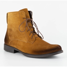 Olivier Botas de invierno para hombre en piel 7006KB marrón 1