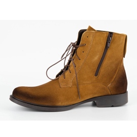 Olivier Botas de invierno para hombre en piel 7006KB marrón 2