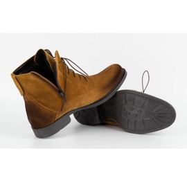 Olivier Botas de invierno para hombre en piel 7006KB marrón 4