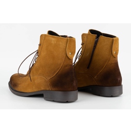 Olivier Botas de invierno para hombre en piel 7006KB marrón 7
