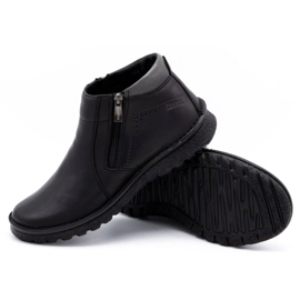 Kampol Zapatos hombre botines piel 130KA negro 6