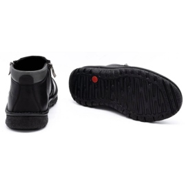Kampol Zapatos hombre botines piel 130KA negro 7