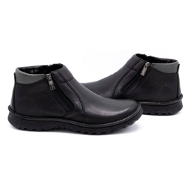 Kampol Zapatos hombre botines piel 130KA negro 8