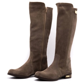 Olivier Botas de moda Klara earthy beige 3