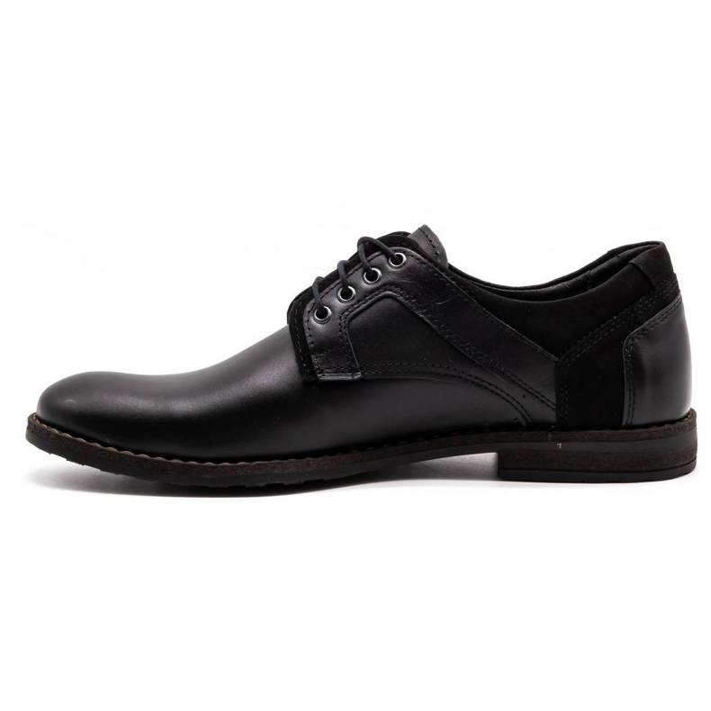 Polbut Zapatos casual de piel para hombre 2112 negro 1
