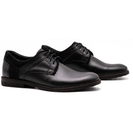 Polbut Zapatos casual de piel para hombre 2112 negro 2