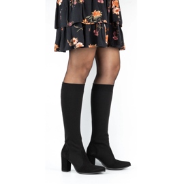 Exquisite Botas de tacón de mujer 1271 negro 2 Exquisite Botas de tacón de mujer 1271 negro 2