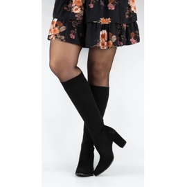 Exquisite Botas de tacón de mujer 1271 negro 5