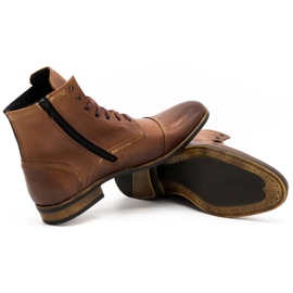 Olivier Botines Chelsea de hombre en piel 287D Św marrón 3