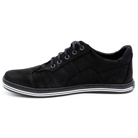 Polbut Zapatos casual hombre 1801 nobuk negro 1