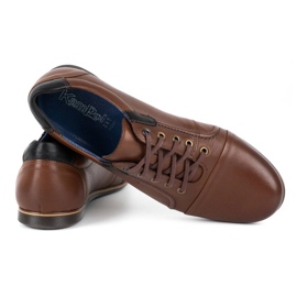 Kampol Zapatos casual de hombre de cuero 39 / 74KAM marrón 4