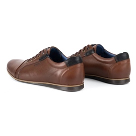Kampol Zapatos casual de hombre de cuero 39 / 74KAM marrón 6