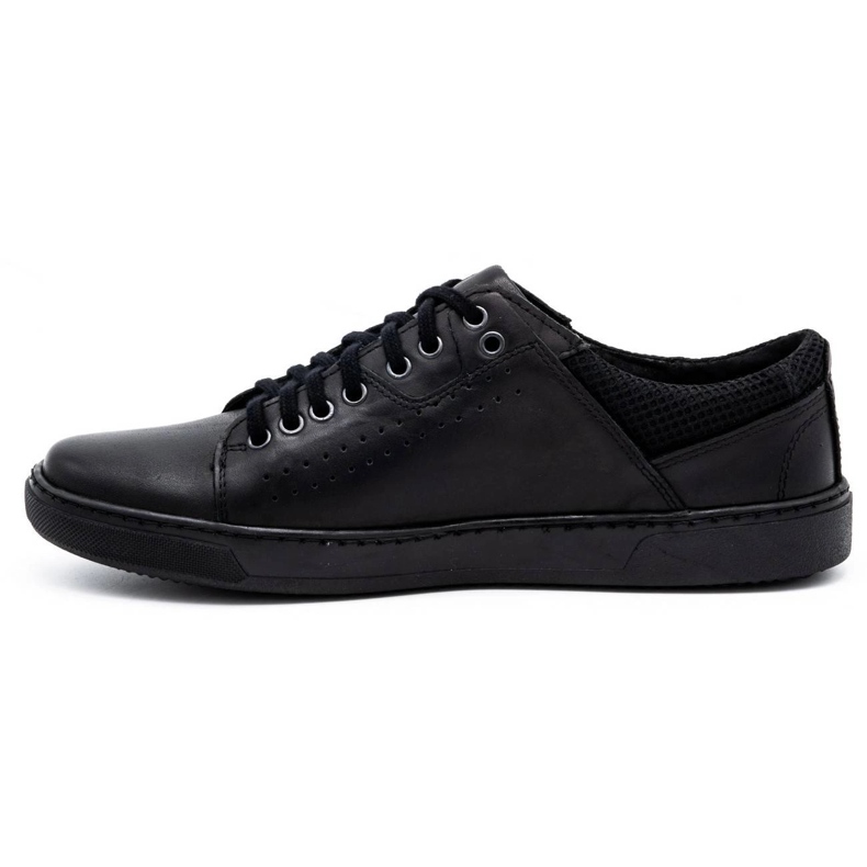 Olivier Zapato casual hombre piel 933MP negro 1
