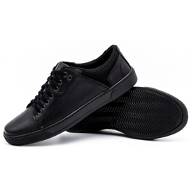 Olivier Zapato casual hombre piel 933MP negro 3
