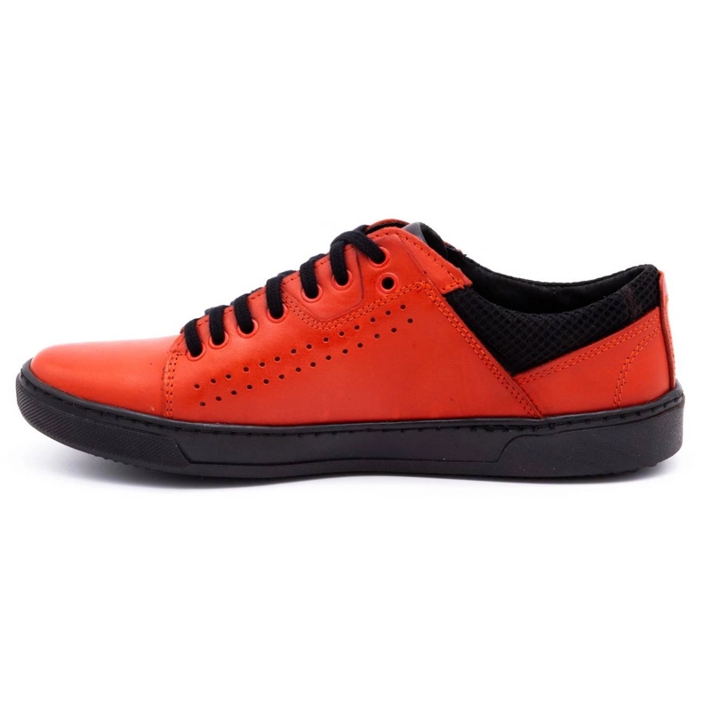Olivier Zapatos casual hombre piel 933MP rojo 1