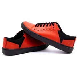 Olivier Zapatos casual hombre piel 933MP rojo 5