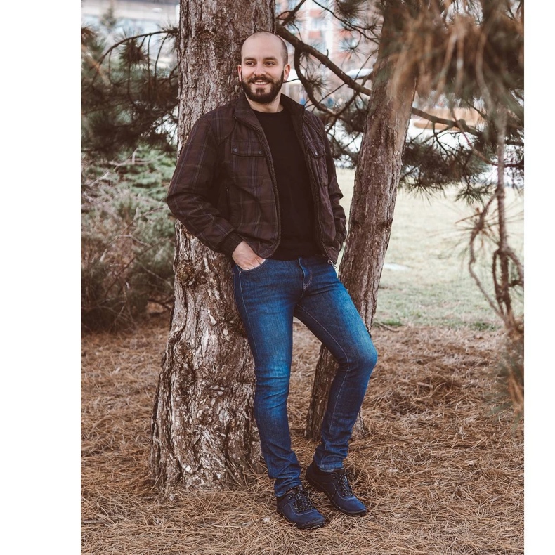 Kampol Zapatos trekking hombre piel 36 burdeos rojo 1