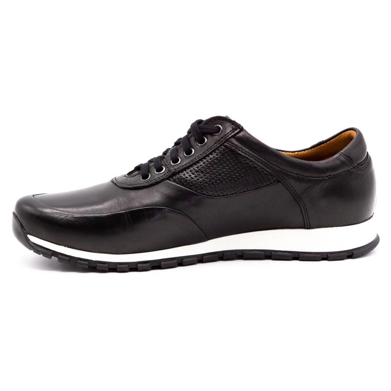 Olivier Zapato casual hombre piel 902KNT negro 1