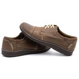 Olivier 416MP Zapatos marrones de piel para hombre marrón 5