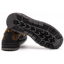 Olivier Zapatos trekking hombre piel 292GT marrón 4