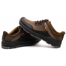 Olivier Zapatos trekking hombre piel 292GT marrón 5
