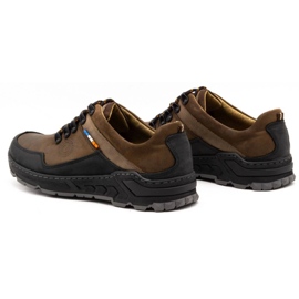 Olivier Zapatos trekking hombre piel 292GT marrón 6